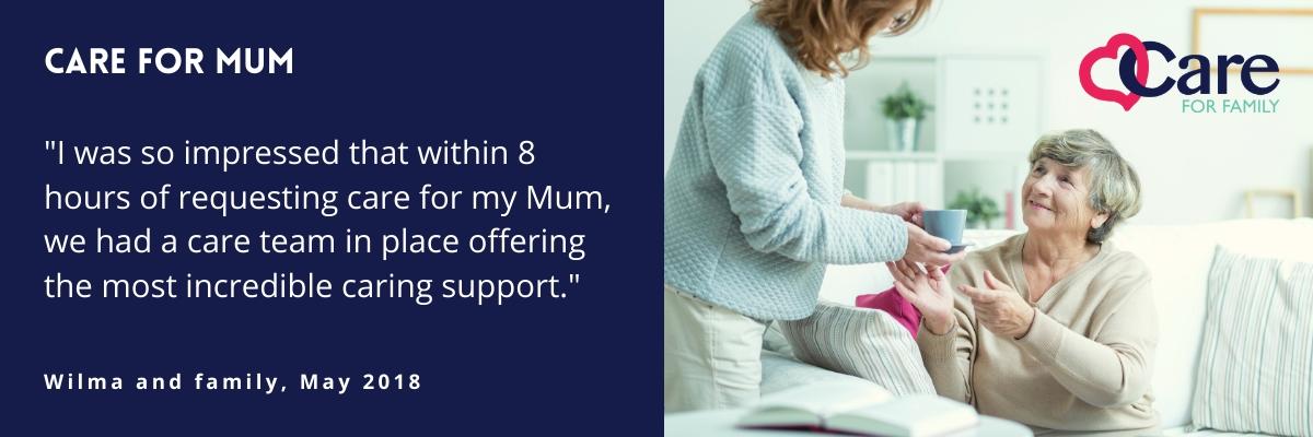 Care For Family - Testimonial - Wilma & Family